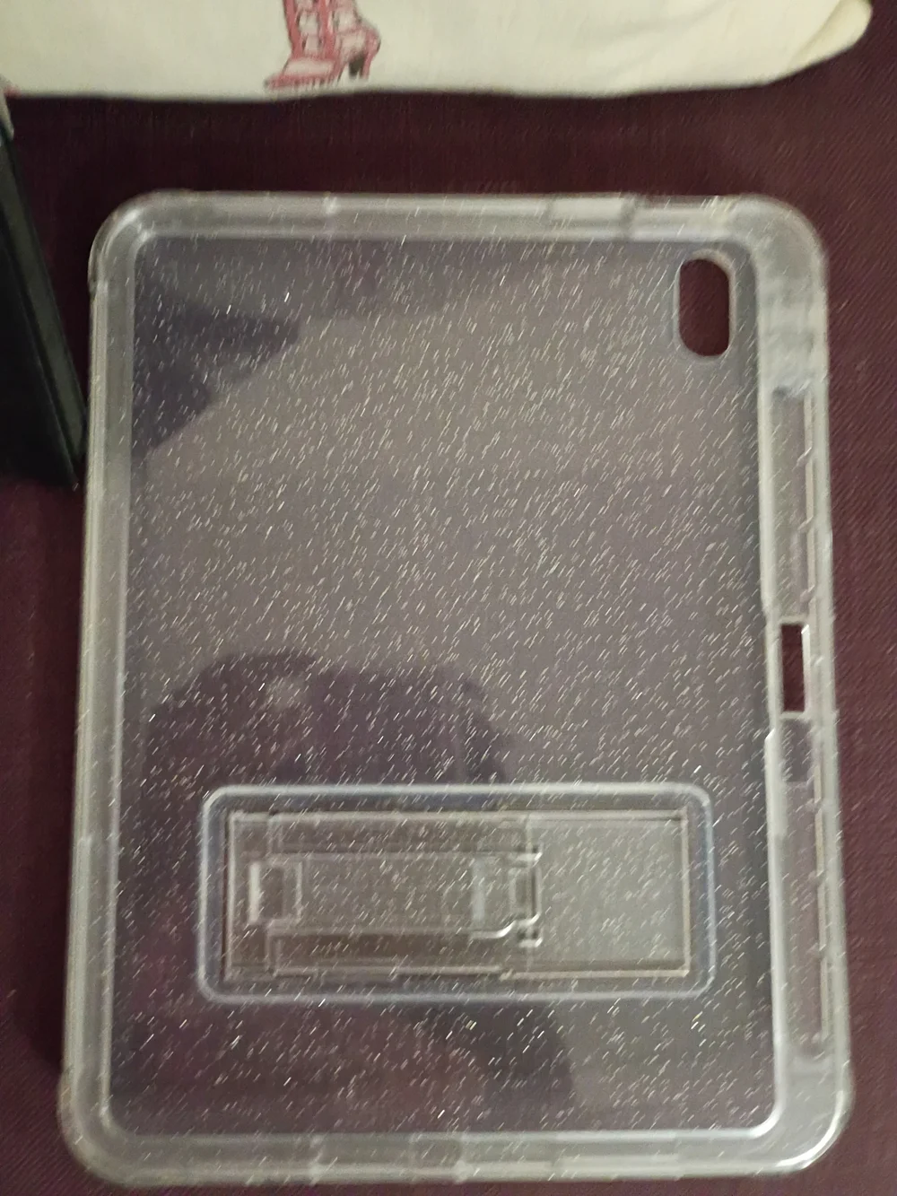 Clear Glitter Tablet Case with Tempered Glass Screen Protector
